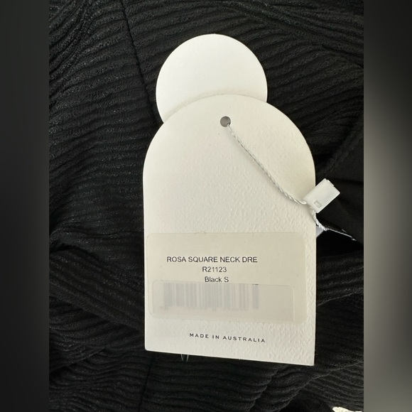 REVOLVE BY RUMER - ROSA BLACK SQUARE NECK MINI DRESS SIDE CUTOUTS RIBBED FABRIC - Picture 12 of 13